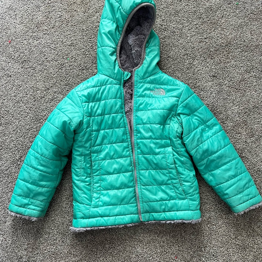 The north face Teal reversible Jacket 4t